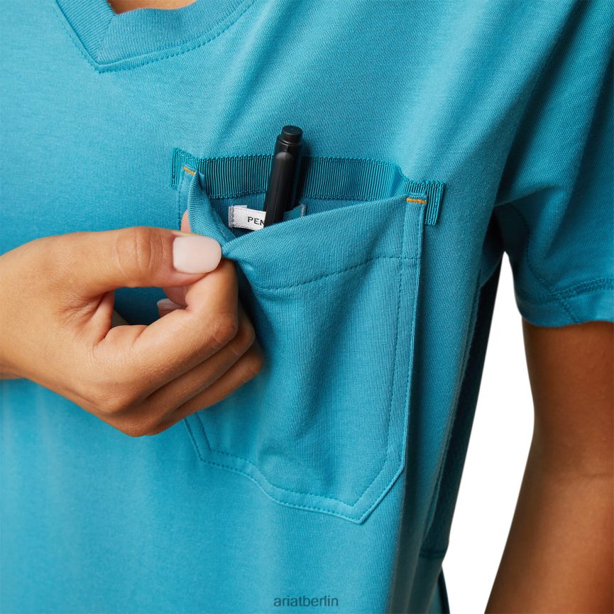 Ariat Bewehrungsarbeiter-T-Shirt Frauen P4JJPR3213 Rittersporn Spitzen