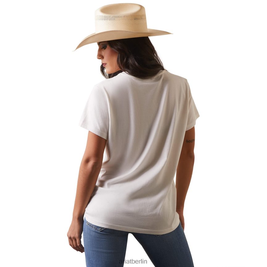 Ariat Fiesta-T-Shirt Frauen P4JJPR3252 Wolkentänzer Spitzen