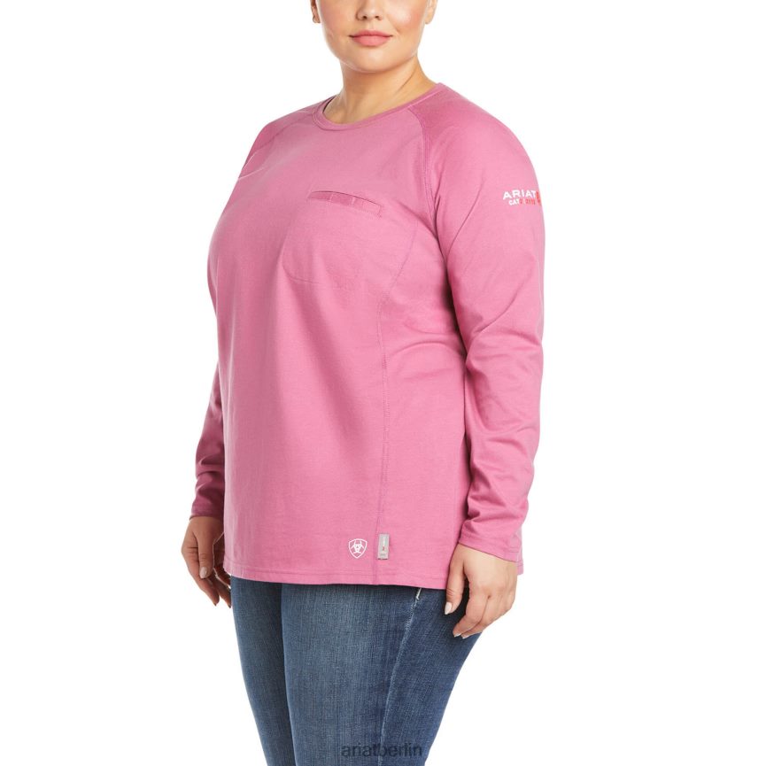 Ariat Fr Air Crew T-Shirt Frauen P4JJPR3027 rosaviolett Spitzen