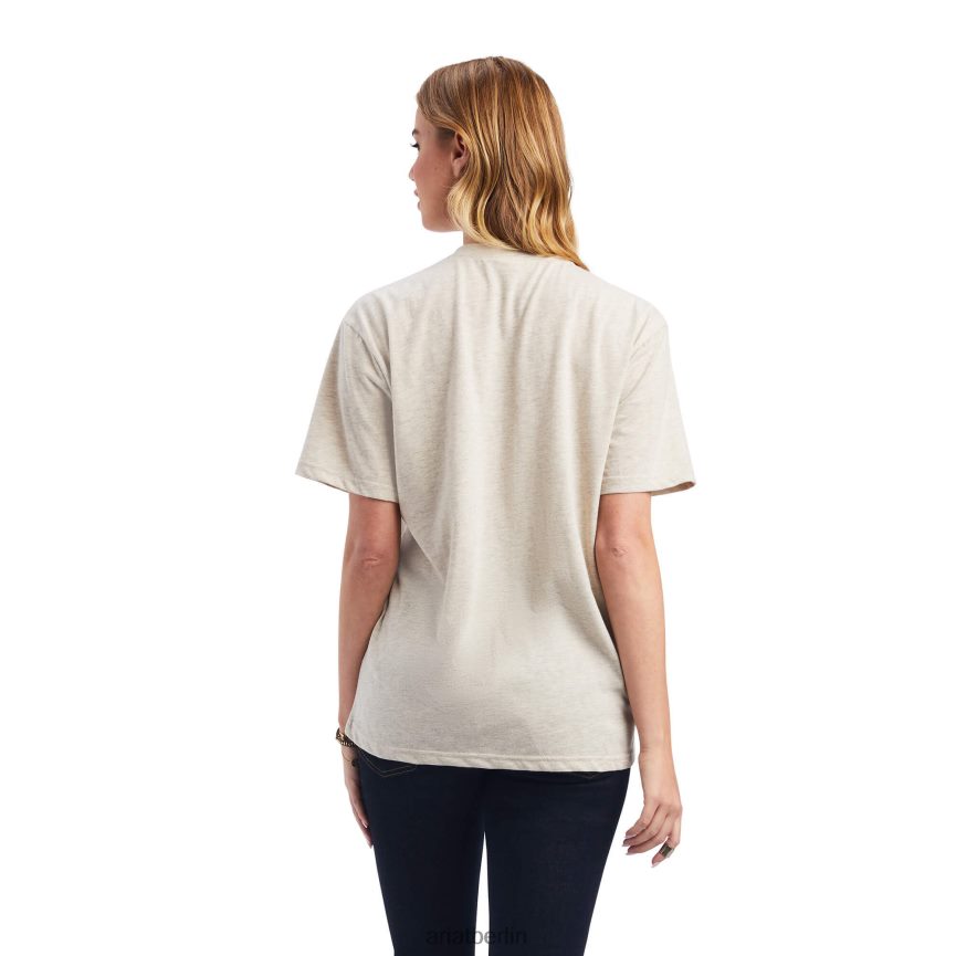 Ariat Freiheitsgeist-T-Shirt Frauen P4JJPR3188 Haferflockenheide Spitzen