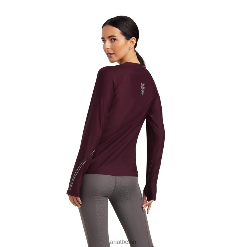 Ariat Lumina-T-Stück Frauen P4JJPR2864 Maulbeere Spitzen