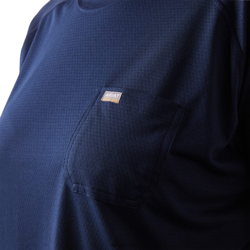 Ariat Rebar Heat Fighter T-Shirt Frauen P4JJPR2971 Marine/Dämmerung Spitzen