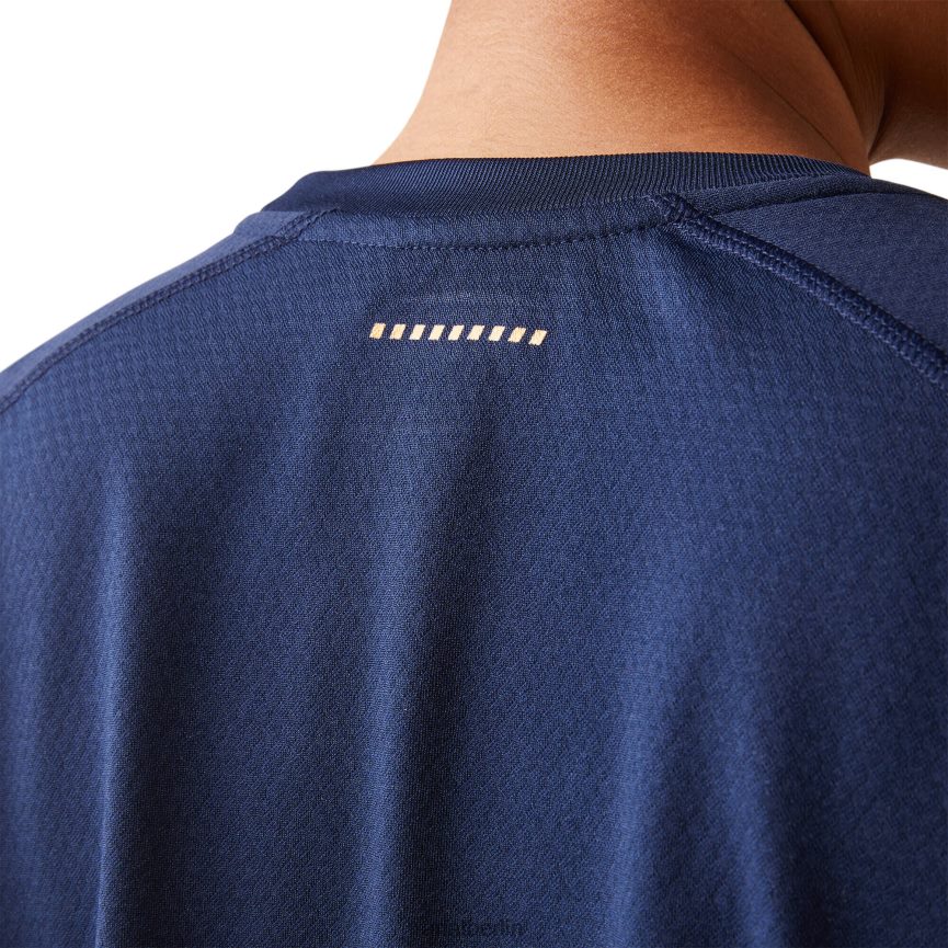 Ariat Rebar Heat Fighter T-Shirt Frauen P4JJPR2971 Marine/Dämmerung Spitzen