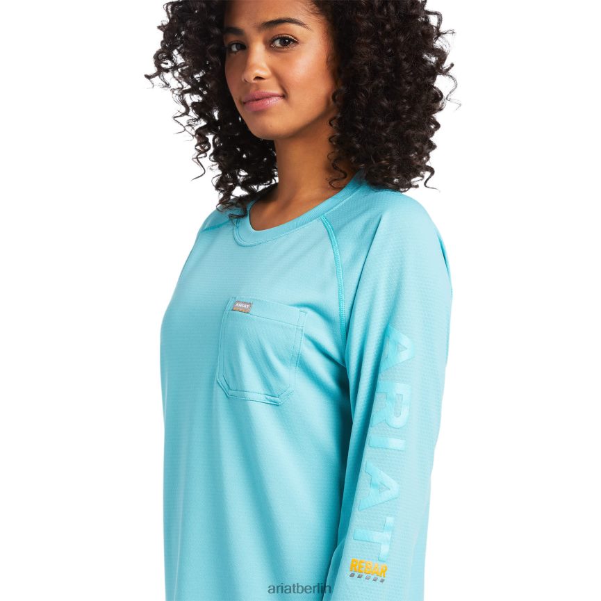 Ariat Rebar Heat Fighter T-Shirt Frauen P4JJPR3067 Wiesenbach Spitzen