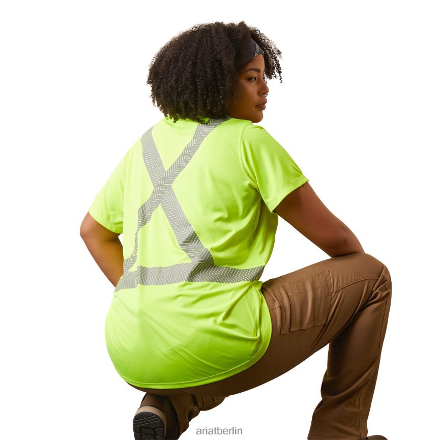 Ariat Rebar-Hi-Vis-Ansi-T-Shirt Frauen P4JJPR3114 Hallo Sichtgelb Spitzen