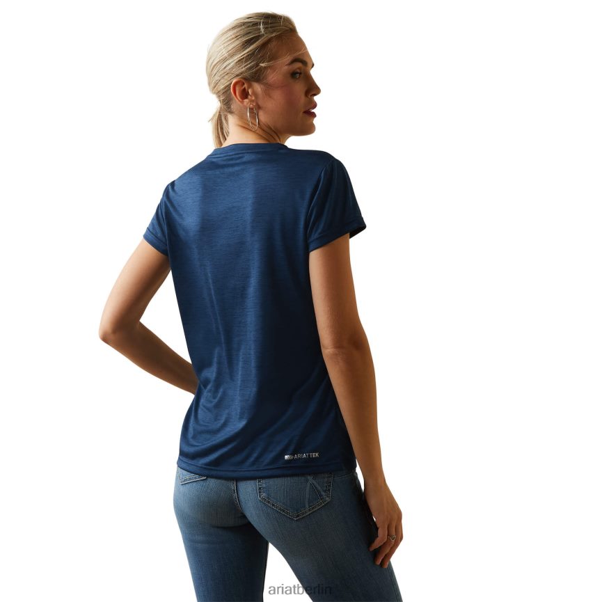 Ariat Top mit Laguna-Logo Frauen P4JJPR3223 Marinefinsternis Spitzen