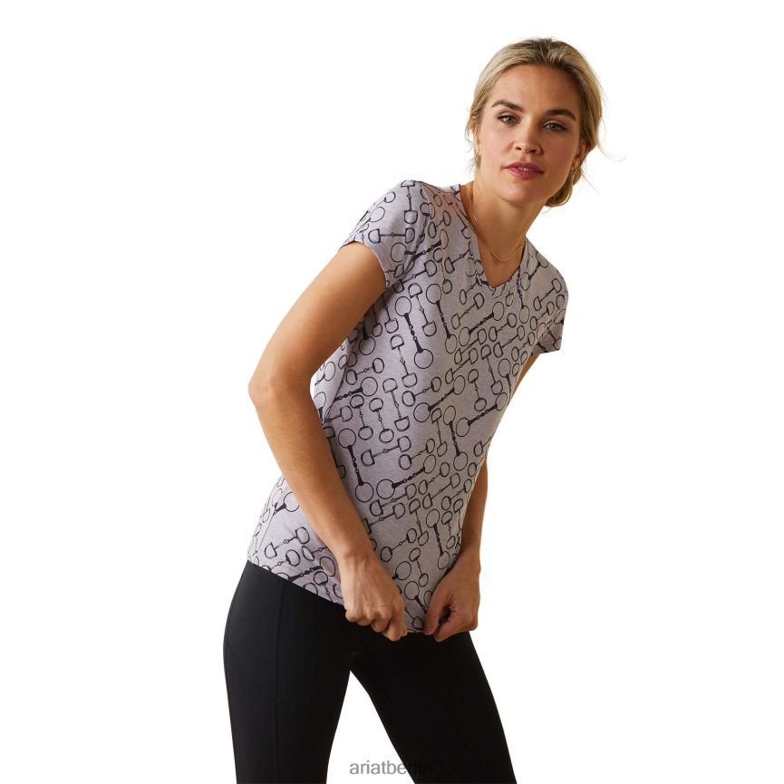 Ariat Trensen-T-Shirt Frauen P4JJPR3148 Lavendelheide Spitzen