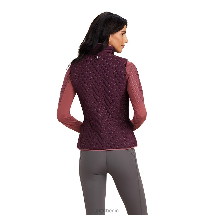 Ariat Ashley isolierte Weste Frauen P4JJPR3558 Maulbeerbraun Spitzen