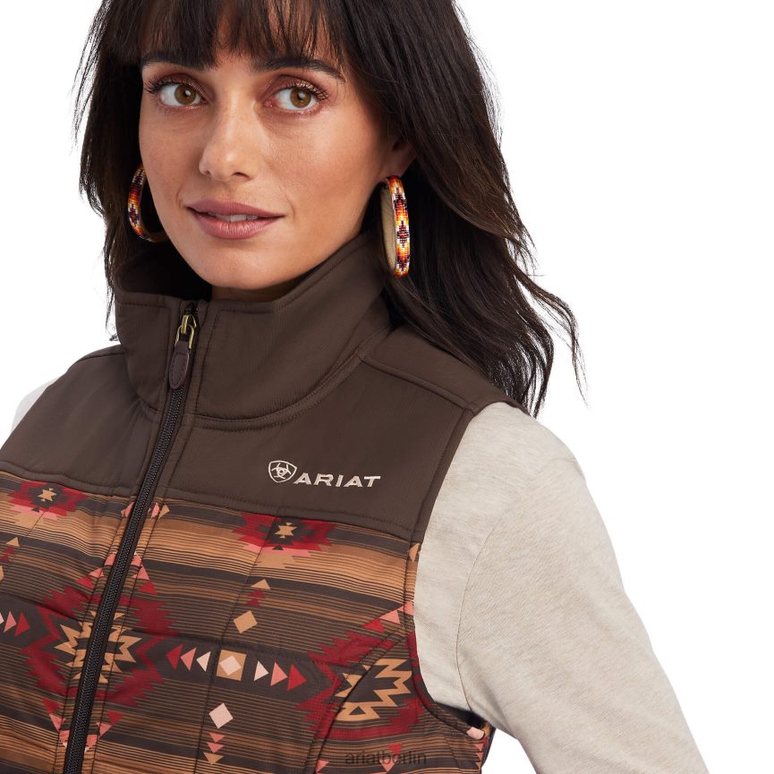 Ariat Crius isolierte Weste Frauen P4JJPR3543 Canyonlands-Druck Spitzen