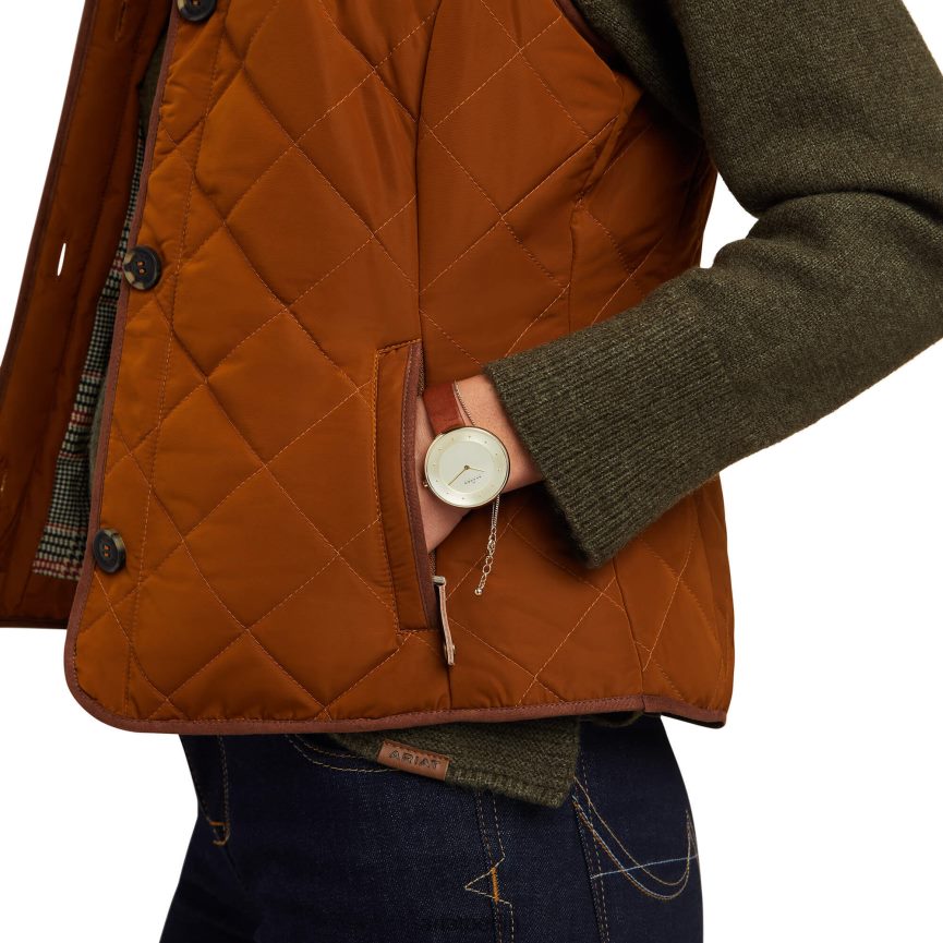 Ariat Woodside 2.0 Weste Frauen P4JJPR3576 Kastanie Spitzen