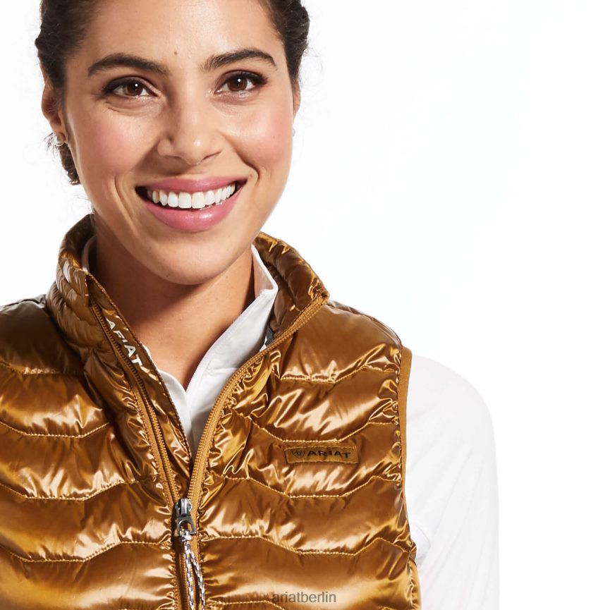 Ariat ideale 3.0 Daunenweste Frauen P4JJPR3620 bronzebraun Spitzen