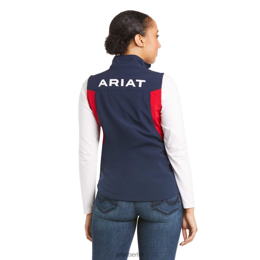 Ariat neue Team-Softshellweste Frauen P4JJPR3499 Marine Spitzen