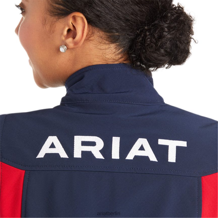 Ariat neue Team-Softshellweste Frauen P4JJPR3499 Marine Spitzen