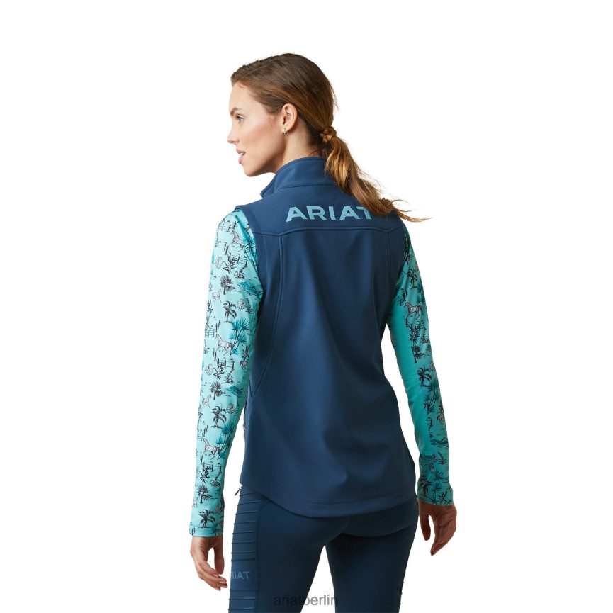 Ariat neue Team-Softshellweste Frauen P4JJPR3546 tiefes Erdöl Spitzen