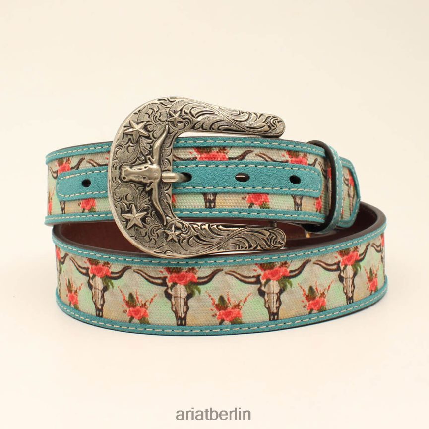 Ariat Cruiser-Totenkopfgürtel Frauen P4JJPR3746 Türkis Zubehör