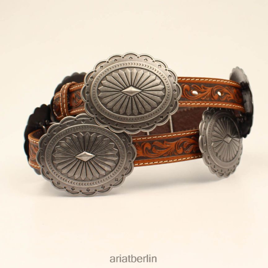 Ariat Ovaler Concho-Diamantgürtel Frauen P4JJPR3749 bräunen Zubehör