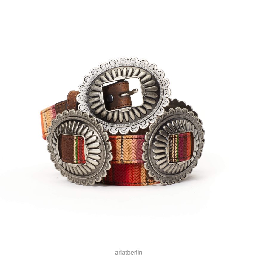 Ariat Streifen-Multi-Concho-Gürtel Frauen P4JJPR3759 Silber Zubehör