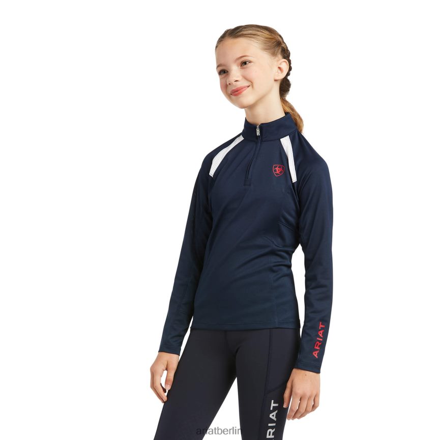 Ariat Sunstopper 2.0 Baselayer mit 1/4-Reißverschluss Kinder P4JJPR4049 Team Kleidung