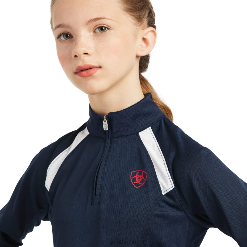 Ariat Sunstopper 2.0 Baselayer mit 1/4-Reißverschluss Kinder P4JJPR4049 Team Kleidung