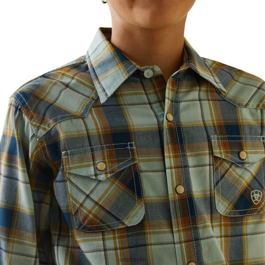 Ariat Habney Retro-Fit-Hemd Kinder P4JJPR4088 Wasser- Kleidung