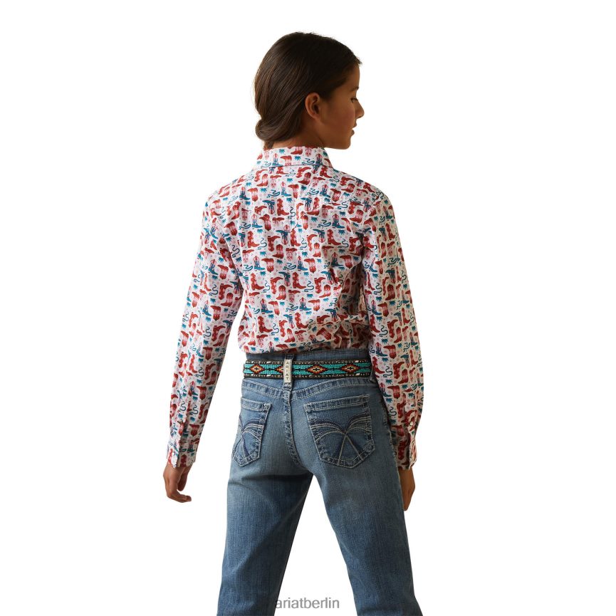 Ariat Hemd Kinder P4JJPR4086 tolle Stiefel Kleidung