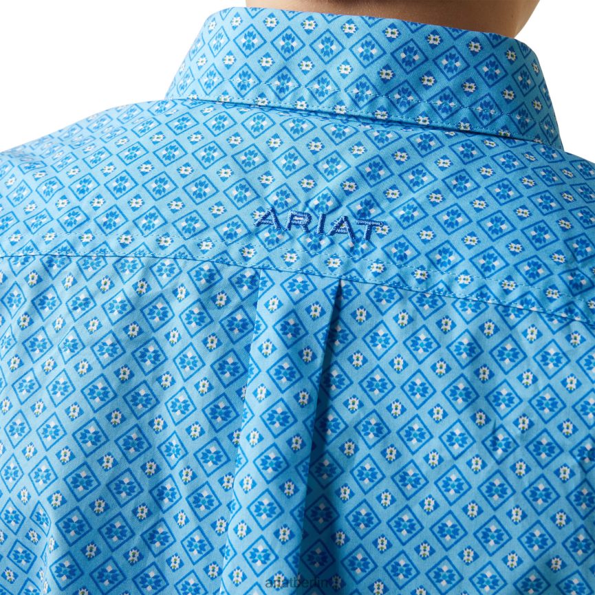 Ariat Hemd mit klassischer Passform von Lake Kinder P4JJPR4084 blaue Grotte Kleidung