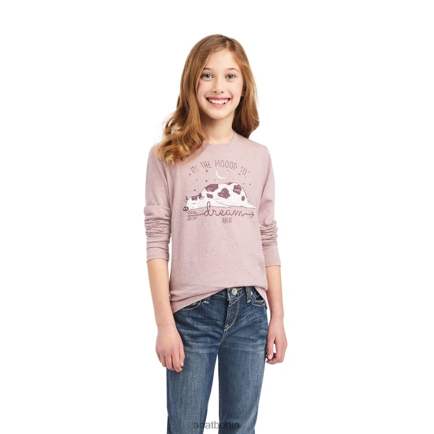 Ariat echtes Dreamin-Mood-Shirt Kinder P4JJPR4035 Nostalgie stieg Kleidung