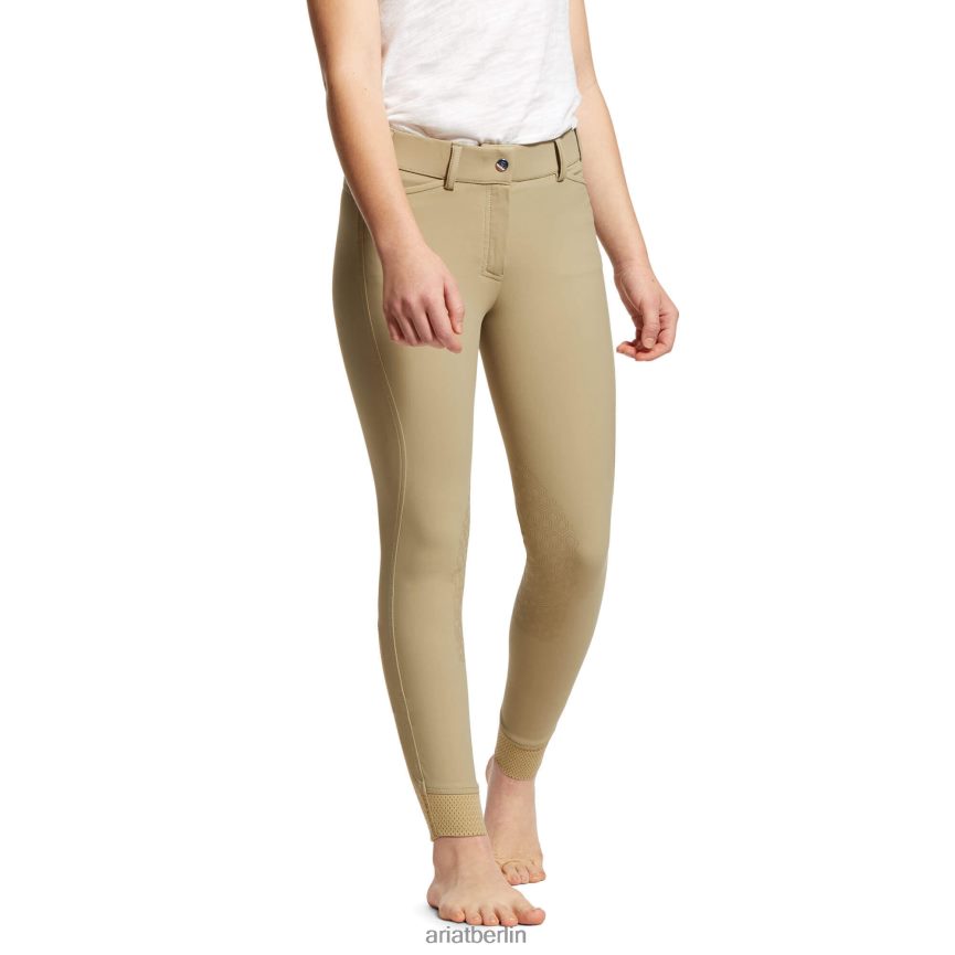 Ariat Reithose mit Tri-Faktor-EQ-Grip-Kniebesatz Kinder P4JJPR4148 bräunen Kleidung