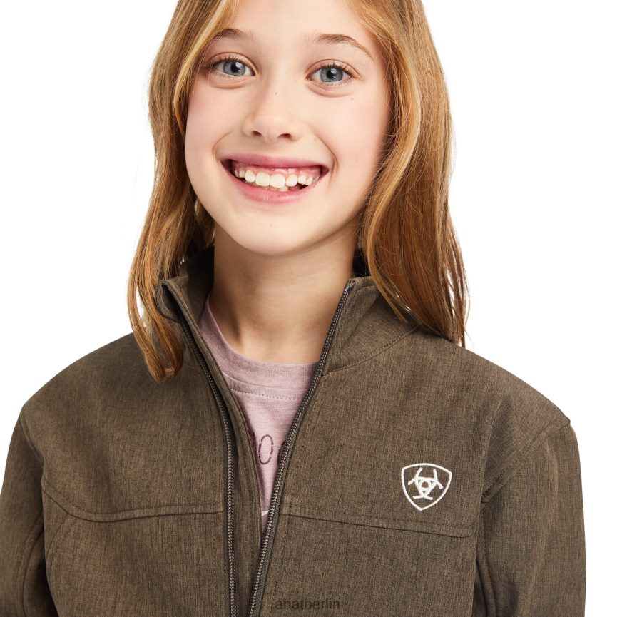 Ariat neue Team-Softshelljacke Kinder P4JJPR4127 Banyanrindenheide Kleidung
