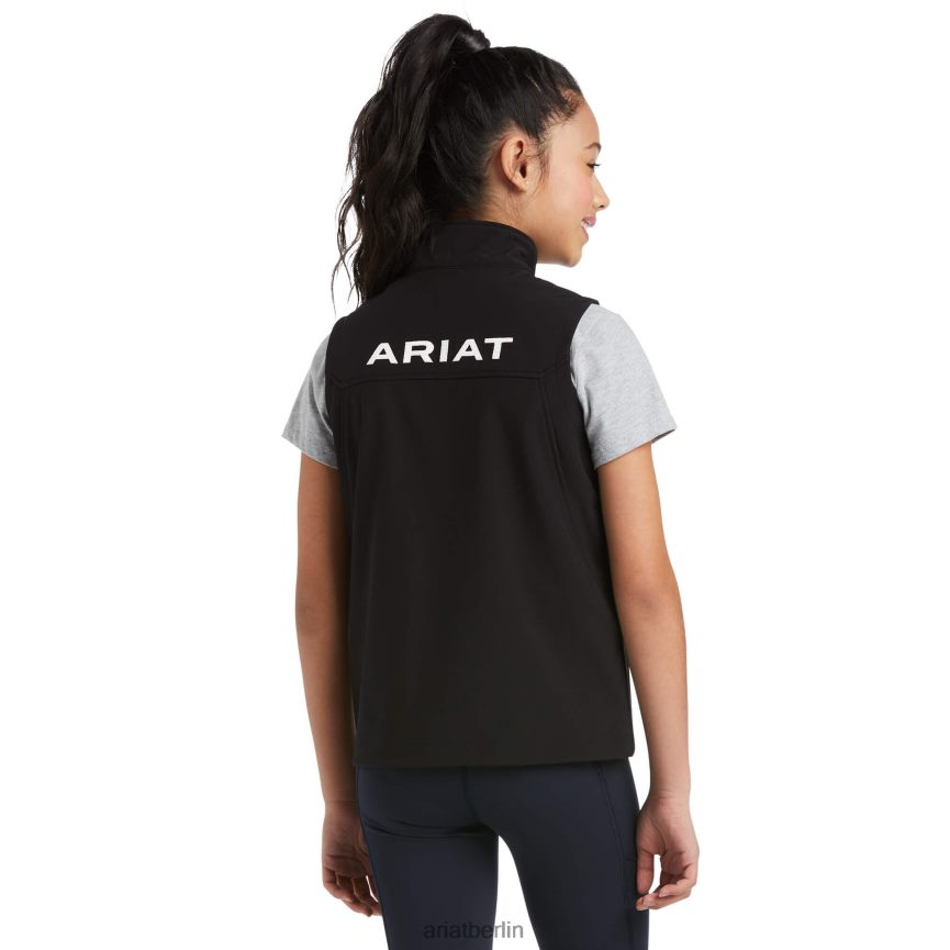 Ariat neue Team-Softshellweste Kinder P4JJPR4129 Schwarz Kleidung