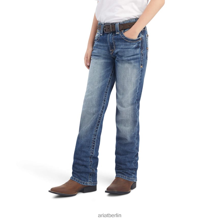 Ariat B5 Slim Cutler stapelbare Jeans mit geradem Bein Kinder P4JJPR3974 Dakota Kleidung
