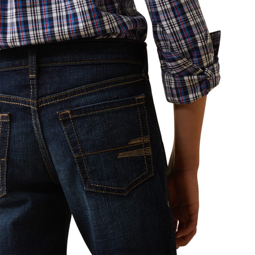 Ariat B5 Slim Trevor Straight Jeans Kinder P4JJPR3985 Mineralblau Kleidung