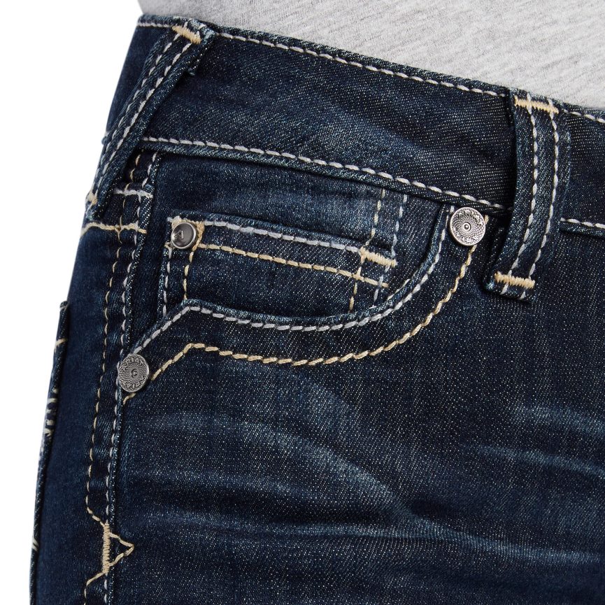 Ariat real. Estella-Jeans mit weitem Bein Kinder P4JJPR3980 Nachtschatten Kleidung