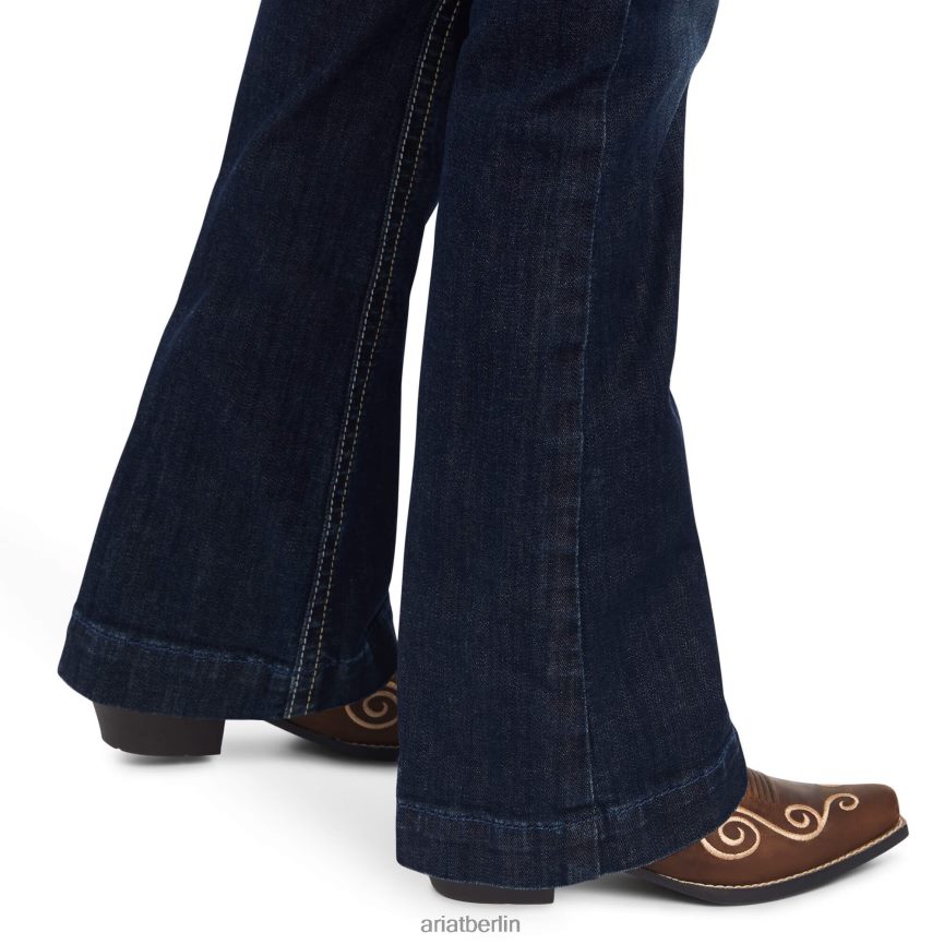 Ariat real. Estella-Jeans mit weitem Bein Kinder P4JJPR3980 Nachtschatten Kleidung