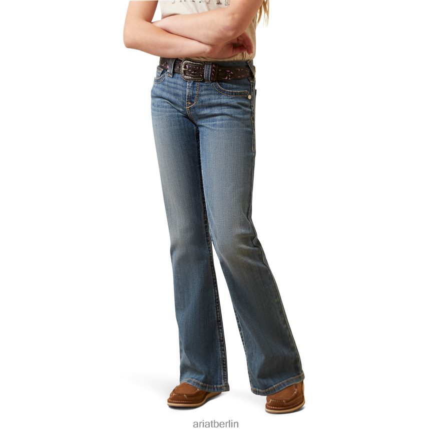 Ariat real. Leila Bootcut-Jeans Kinder P4JJPR3977 eleanor Kleidung