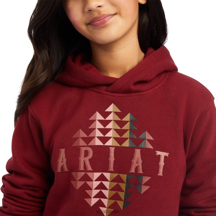 Ariat echter Beartooth-Hoodie Kinder P4JJPR4112 Rougerot Kleidung