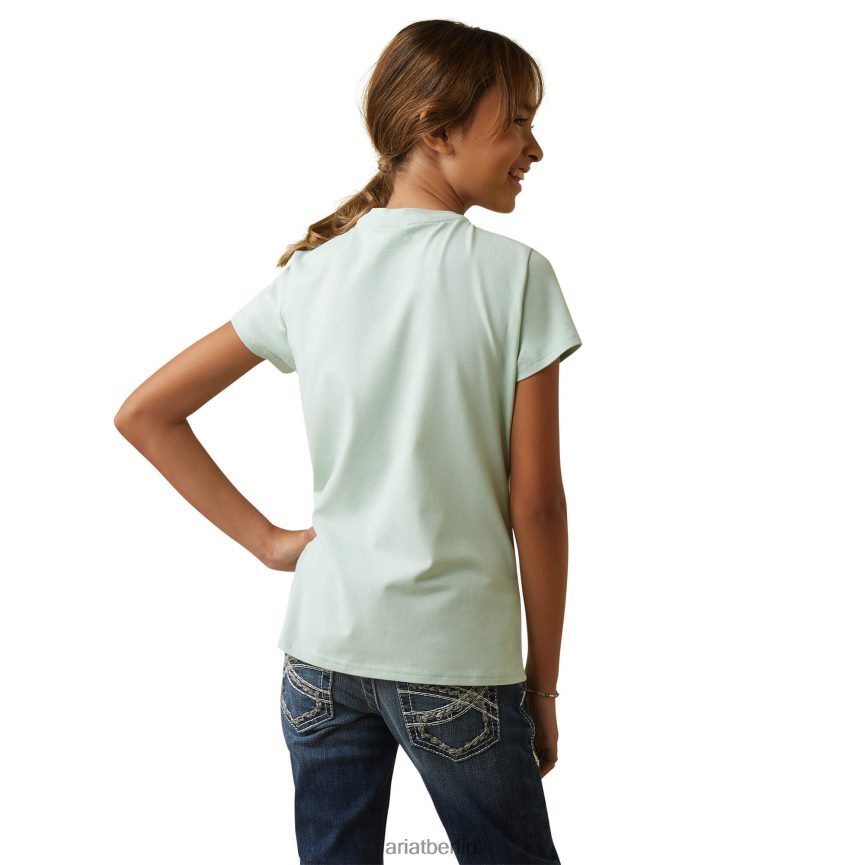 Ariat Harmonie-T-Shirt Kinder P4JJPR4057 Aquaschaum Kleidung