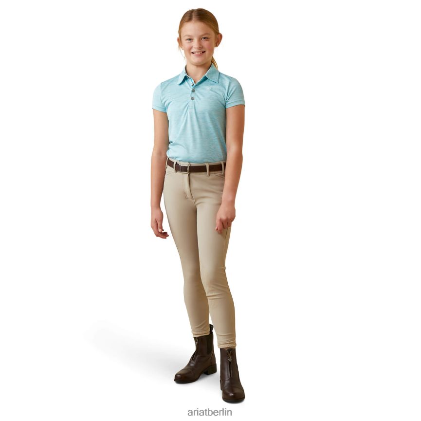 Ariat Laguna-Polo Kinder P4JJPR4042 Heide-Maui-Blau Kleidung