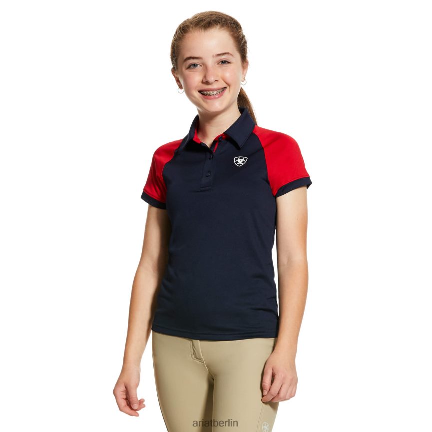 Ariat Team 3.0 Polo Kinder P4JJPR4058 Marine Kleidung