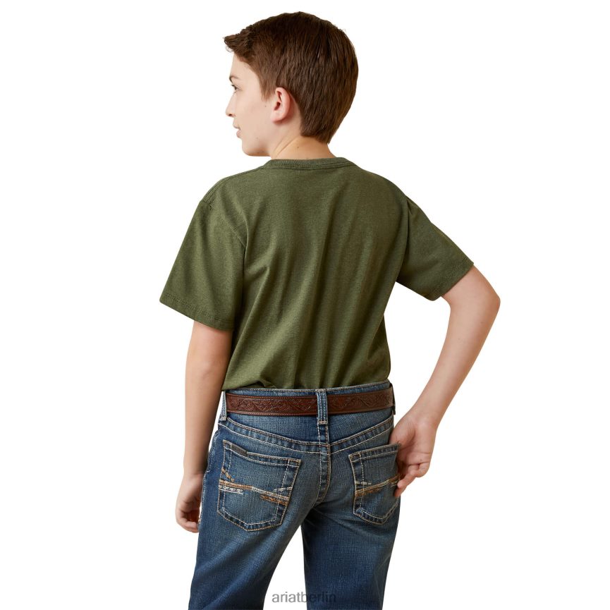 Ariat Zentralfeuer-T-Shirt Kinder P4JJPR4062 Waldheide Kleidung