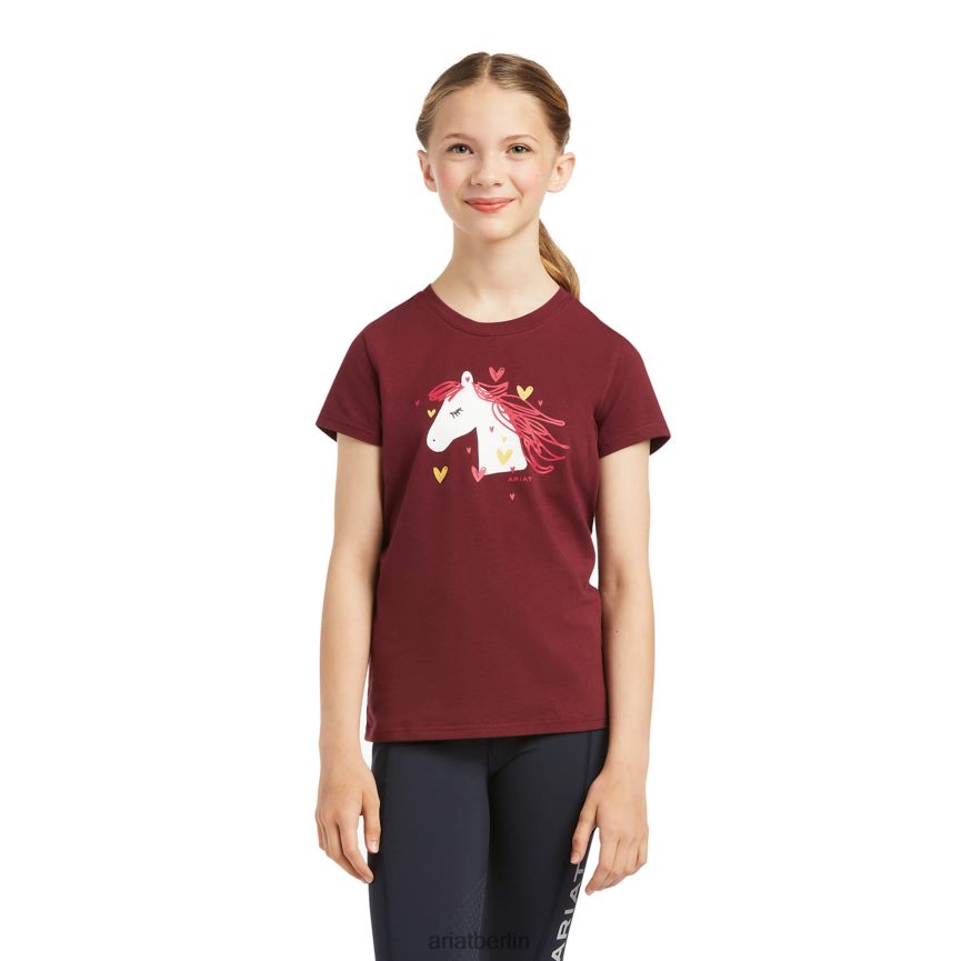 Ariat mein Liebes-T-Shirt Kinder P4JJPR4021 Zinfandel Kleidung