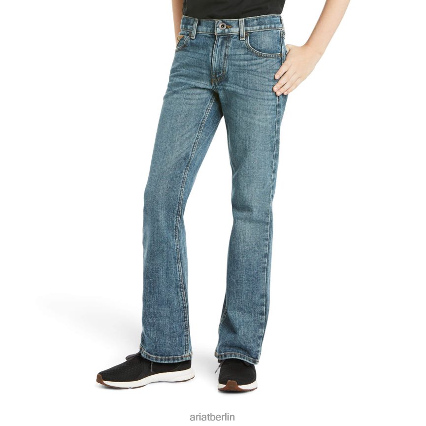 Ariat B5 Slim Stretch Legacy stapelbare Jeans mit geradem Bein Kinder P4JJPR3981 Herumtreiber Sammlungen