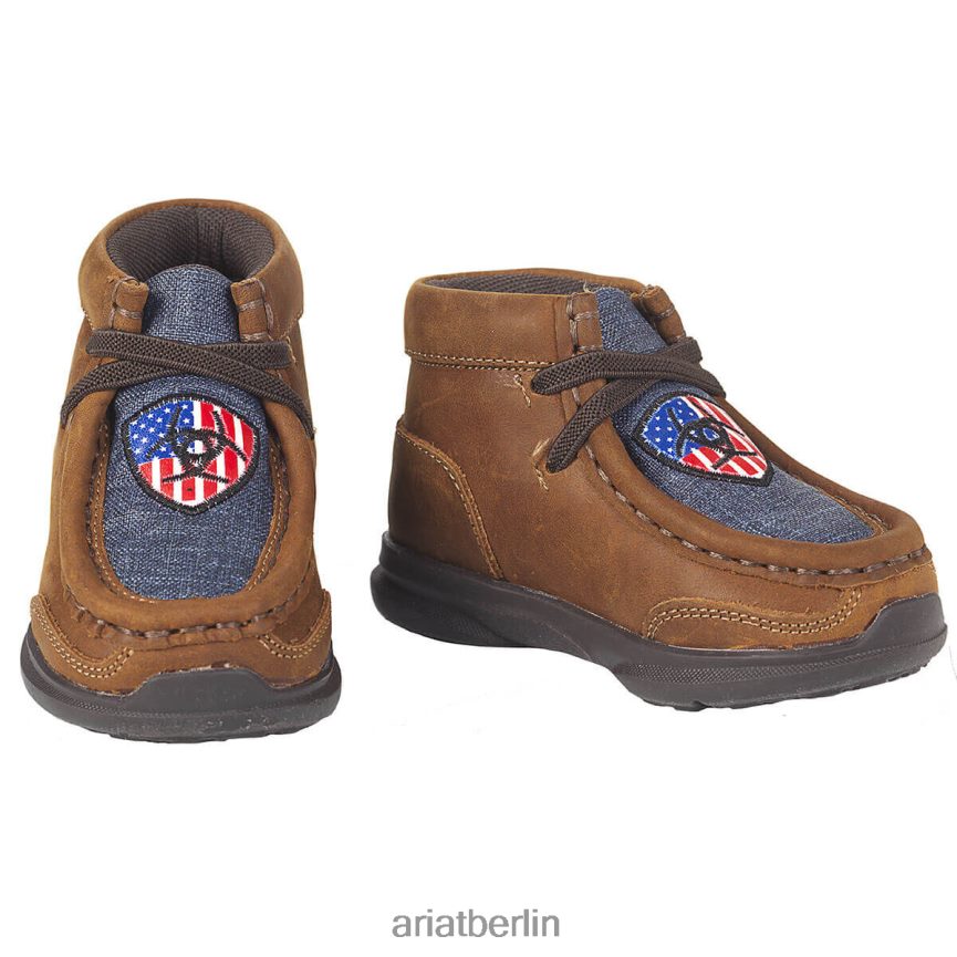 Ariat Lil Stompers USA Spitfire Kinder P4JJPR3946 braun Sammlungen