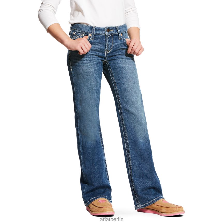 Ariat Bootcut-Jeans mit Überwendlingsstich Kinder P4JJPR3982 eleanor Sammlungen