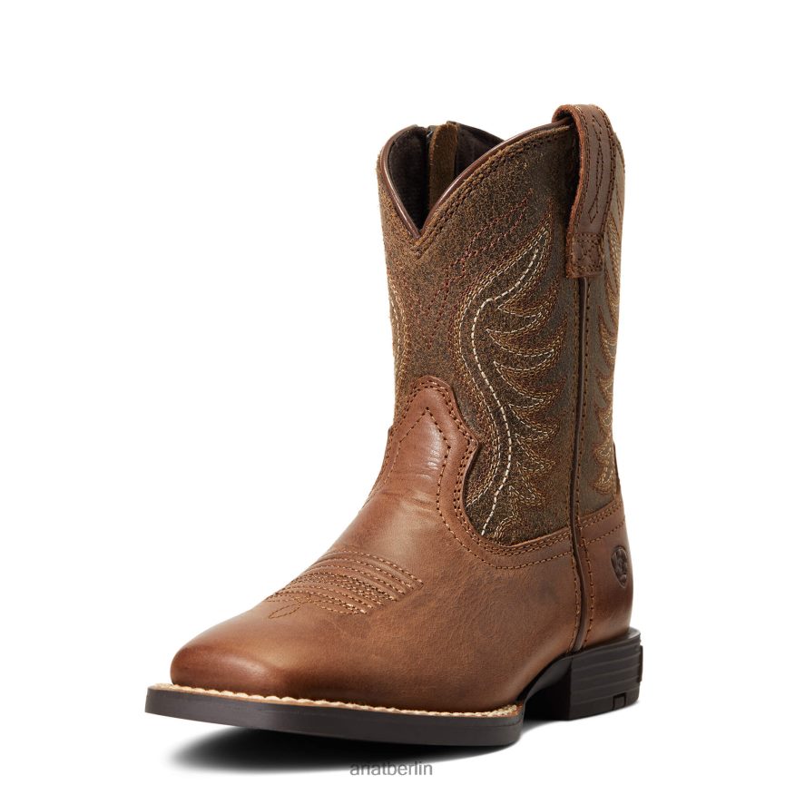 Ariat Amos Westernstiefel Kinder P4JJPR3913 Sauerampfer-Crunch Schuhwerk