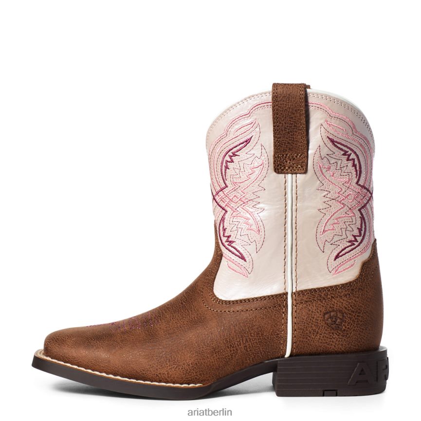 Ariat Double-Kicker-Westernstiefel Kinder P4JJPR3850 Adobe Tan Schuhwerk