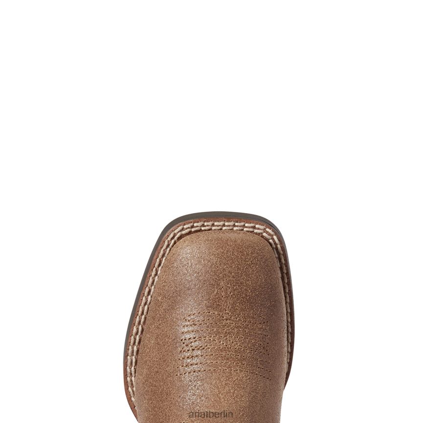 Ariat Kinder-Westernstiefel mit Sternen und Streifen Kinder P4JJPR3843 authentisches Braun Schuhwerk