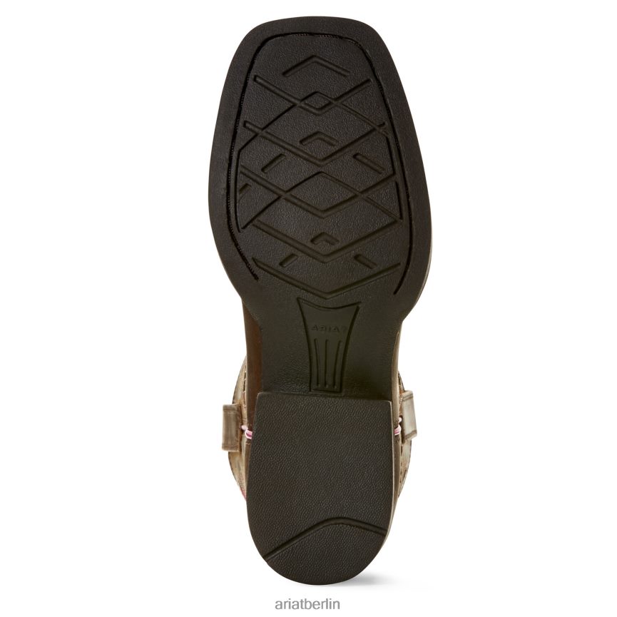 Ariat Quickdraw Venttek Westernstiefel Kinder P4JJPR3837 Distressed-Braun Schuhwerk