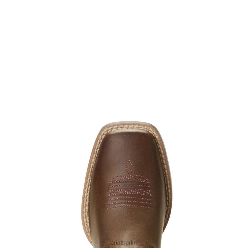 Ariat Quickdraw Venttek Westernstiefel Kinder P4JJPR3837 Distressed-Braun Schuhwerk