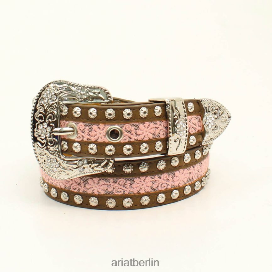Ariat Nietengürtel aus Spitze Kinder P4JJPR4162 braun Zubehör